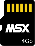 Illustration d’une carte microSD MSX